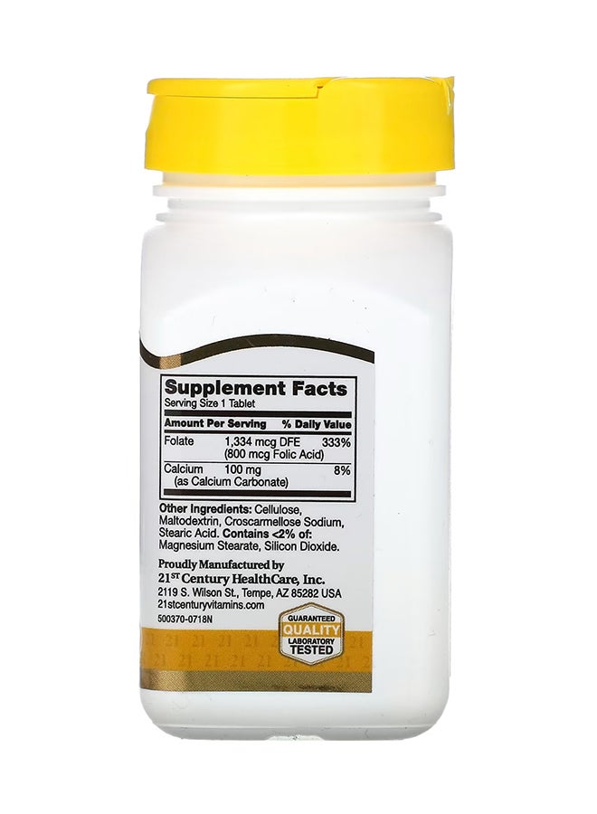 21st Century Folic Acid Heart Health Support - 180 Capsules - Image 2